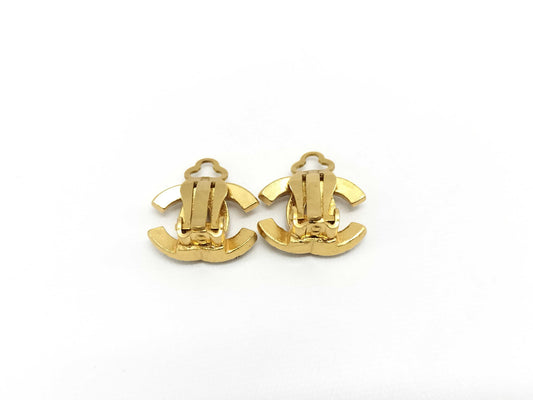 CHANEL Coco Mark Rhinestone 02A Earrings