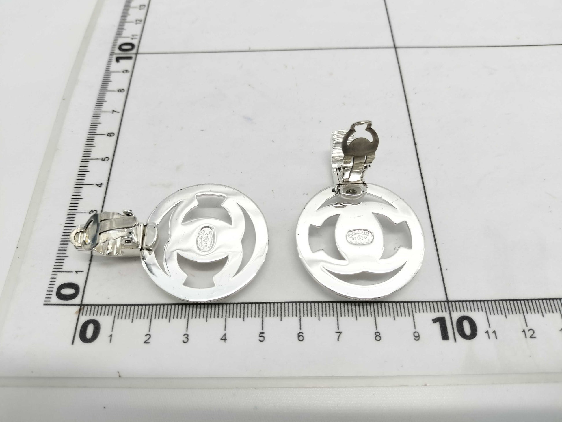 CHANEL Coco Mark Turn Lock Earrings 97P Earrings