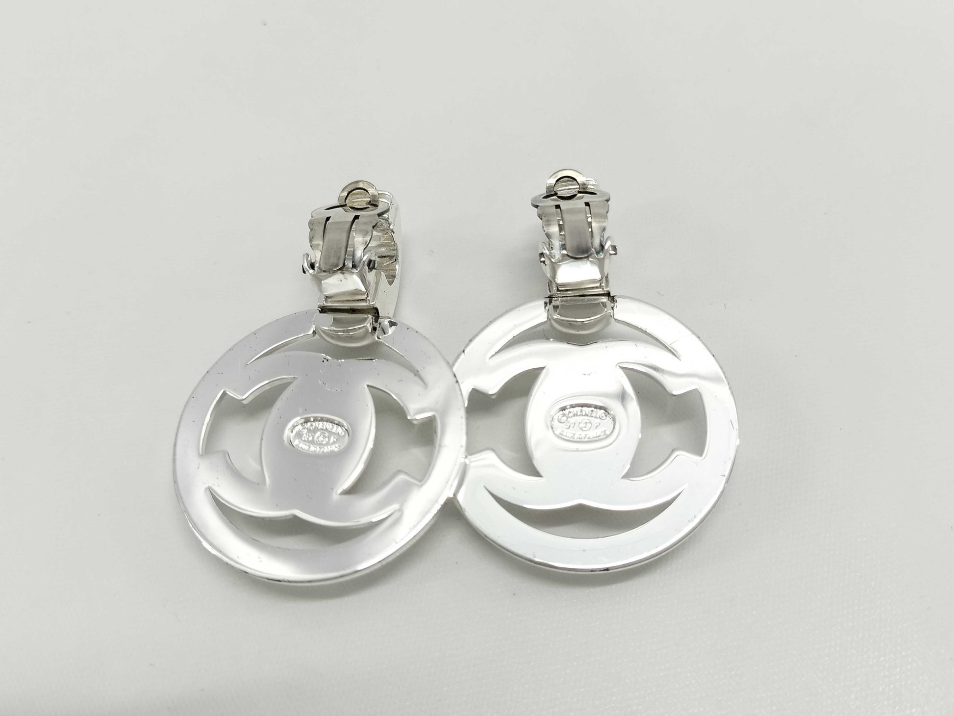 CHANEL Coco Mark Turn Lock Earrings 97P Earrings