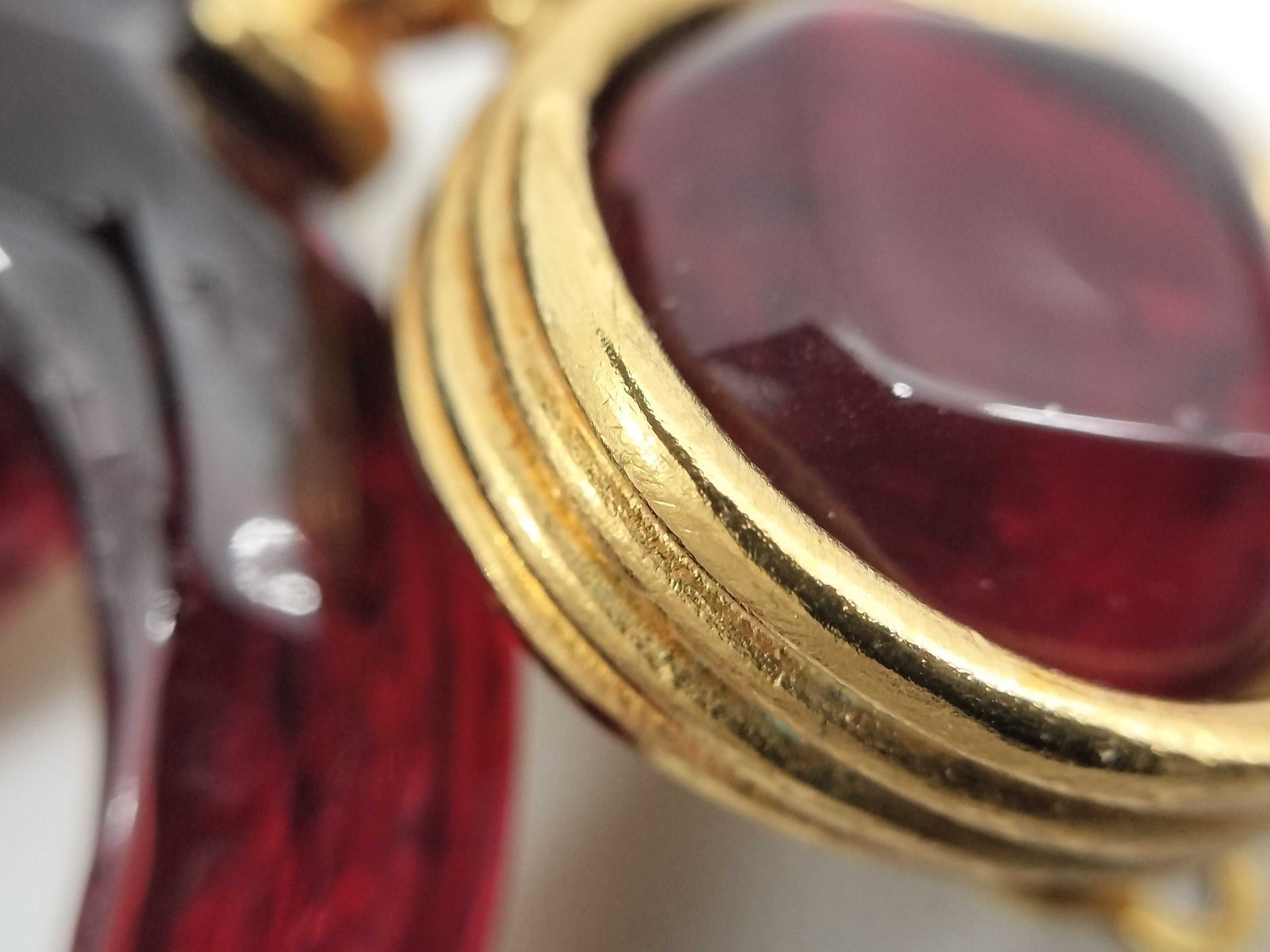 CHANEL Coco Mark Color Stone 99P Earrings