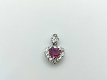 R0.41ct D0.27ct K18WG 1.3g Pendant Top 