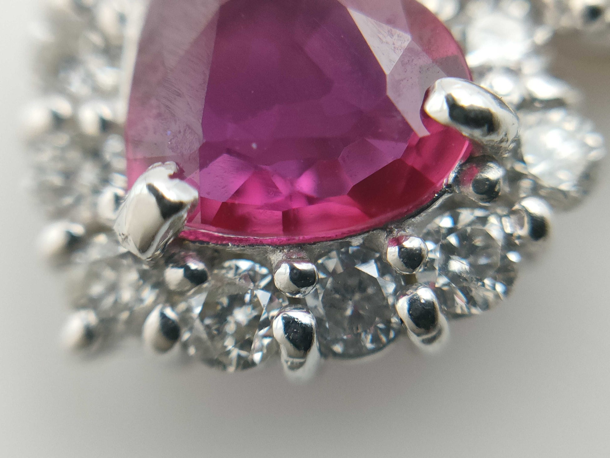 R0.41ct D0.27ct K18WG 1.3g Pendant Top 