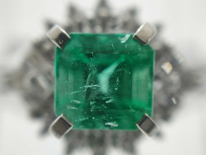 E0.88ct D0.23ct PT900 6.1g Ring 