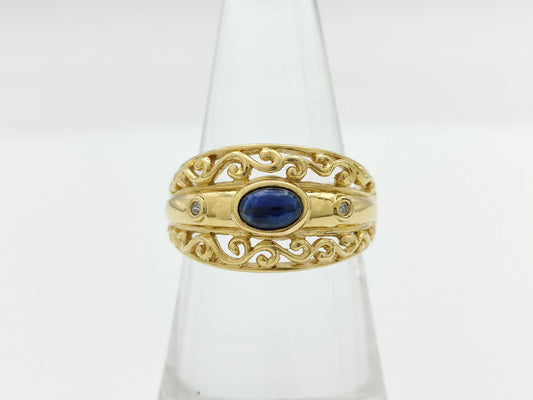 S 0.78ct D 0.03ct K18 5.7g Ring 