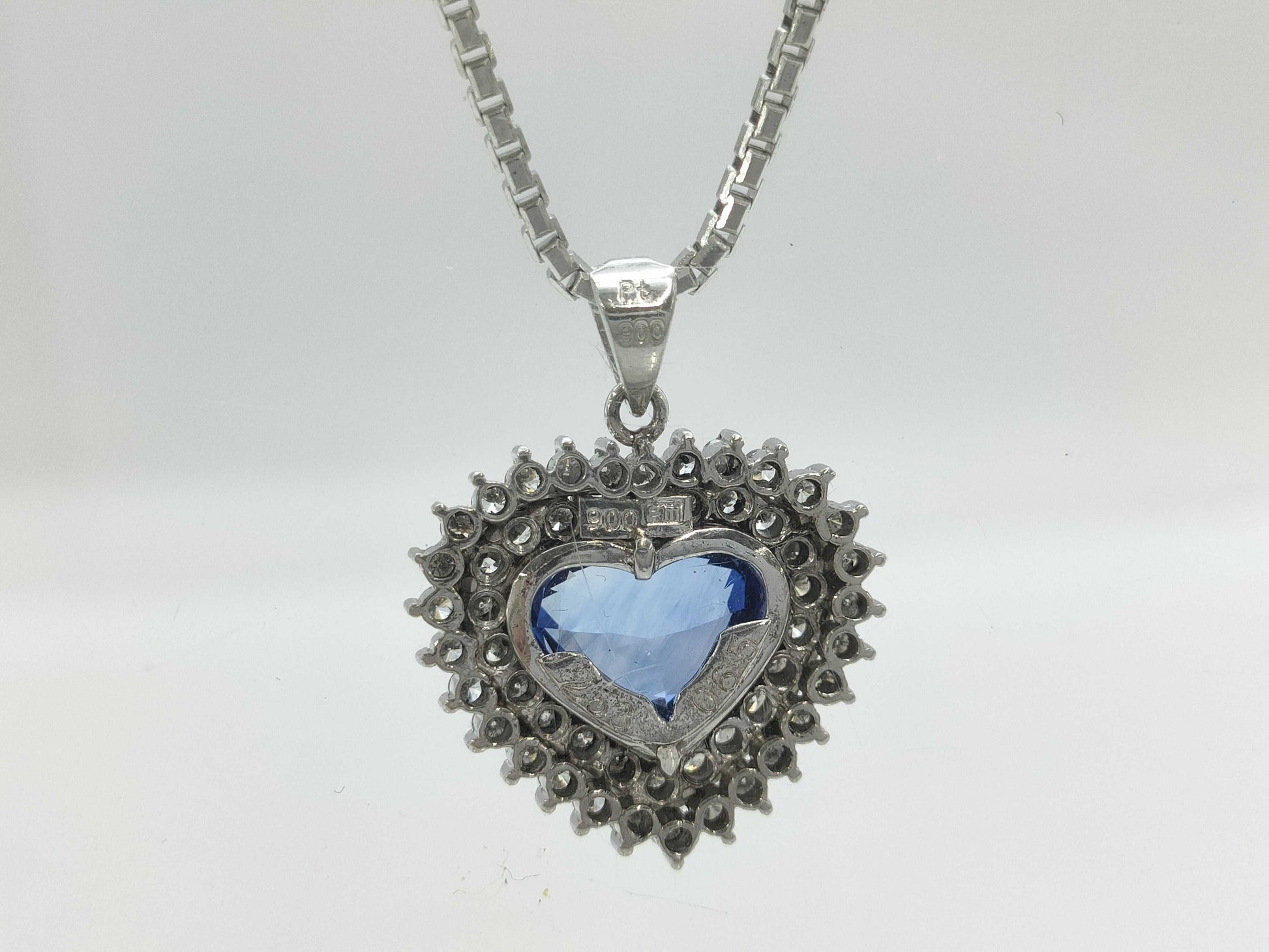 S2.53ct D0.65ct PT900/850 12.6g Necklace 