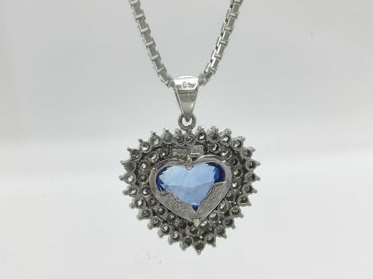 S2.53ct D0.65ct PT900/850 12.6g Necklace 