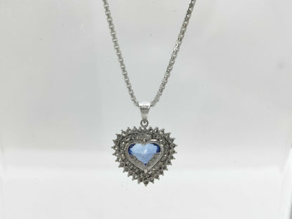 S2.53ct D0.65ct PT900/850 12.6g Necklace 