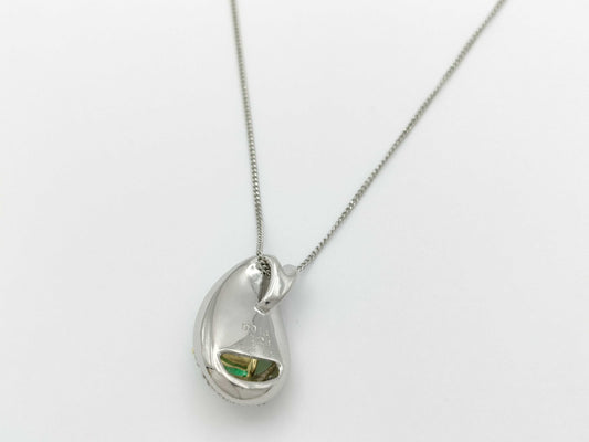 E1.29ct D0.16ct Pt999/Pt900/K18 7.9g Necklace 