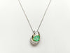 E1.29ct D0.16ct Pt999/Pt900/K18 7.9g Necklace 