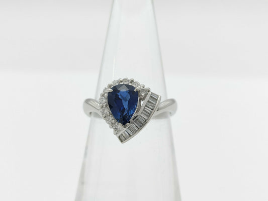 S1.22ct D0.33ct PT900 5.8g Ring 