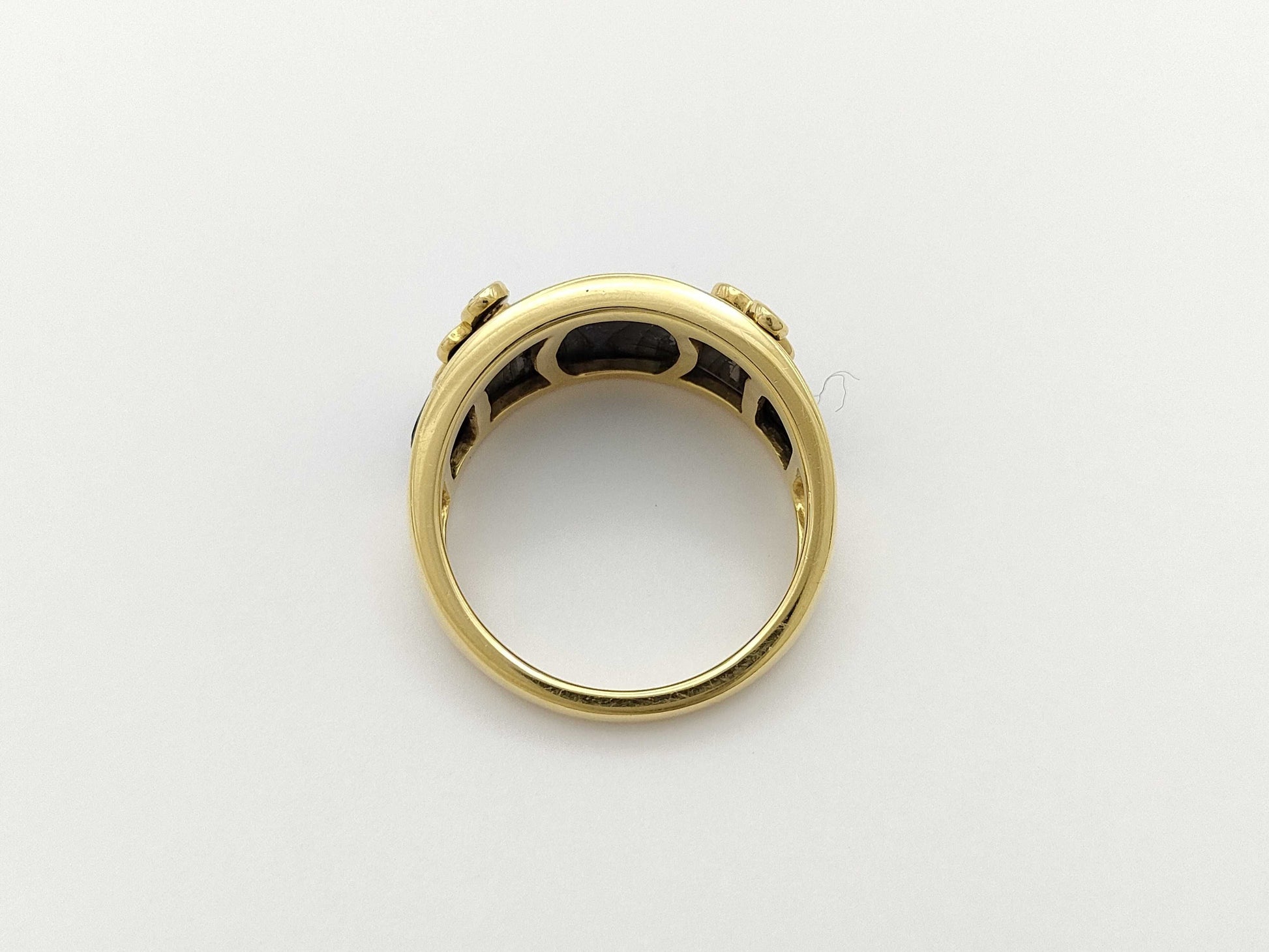 Colored Stone D0.20ct K18 5.0g Ring 