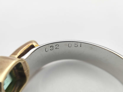 E0.32ct D0.51ct PT900/K18 4.2g Ring 