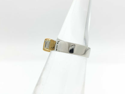 E0.32ct D0.51ct PT900/K18 4.2g Ring 