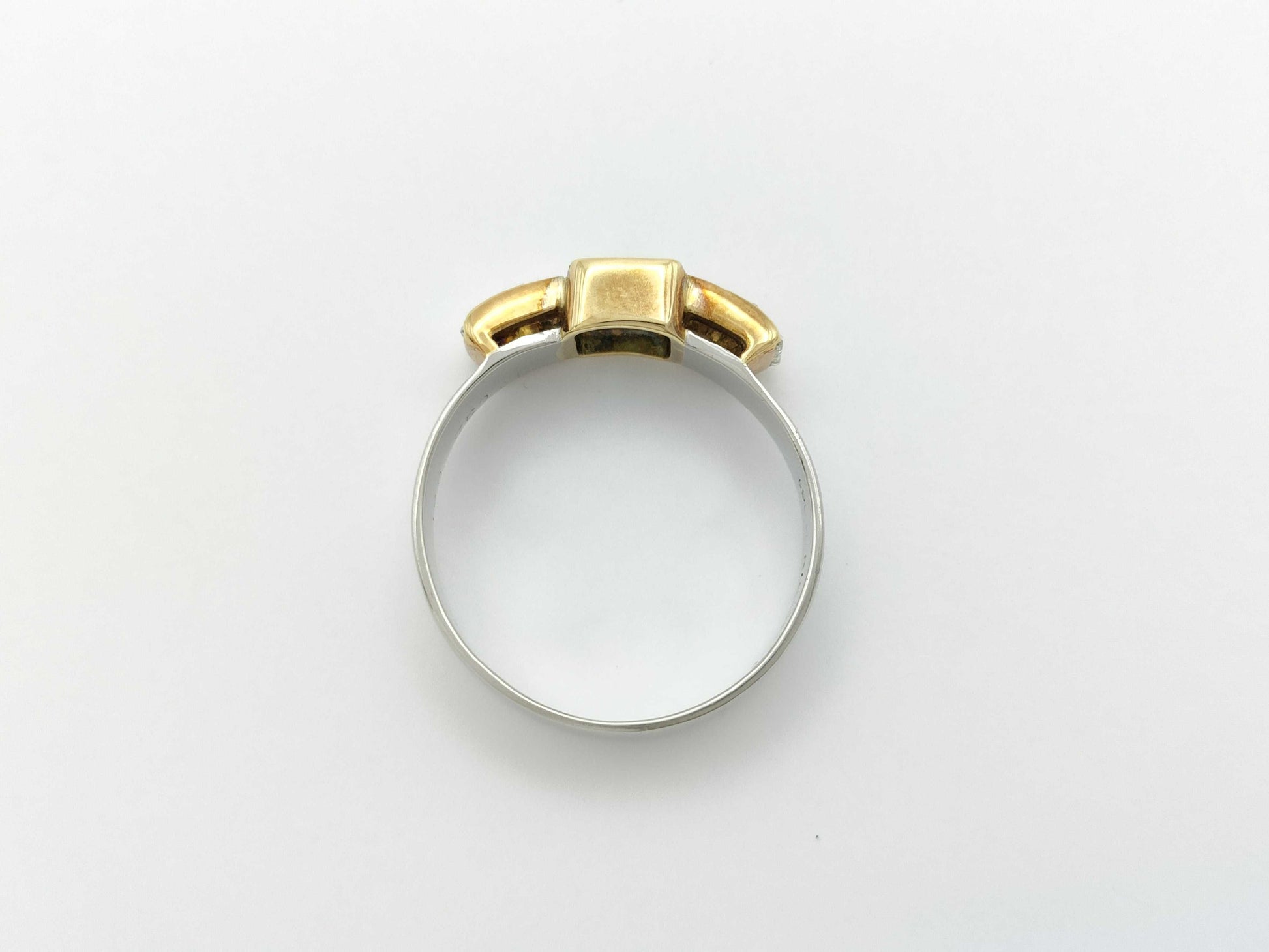 E0.32ct D0.51ct PT900/K18 4.2g Ring 