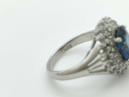 S2.00ct D0.30ct PT900 6.2g Ring 