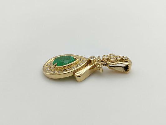 E0.97ct D0.26ct K18 5.7g Pendant Top 