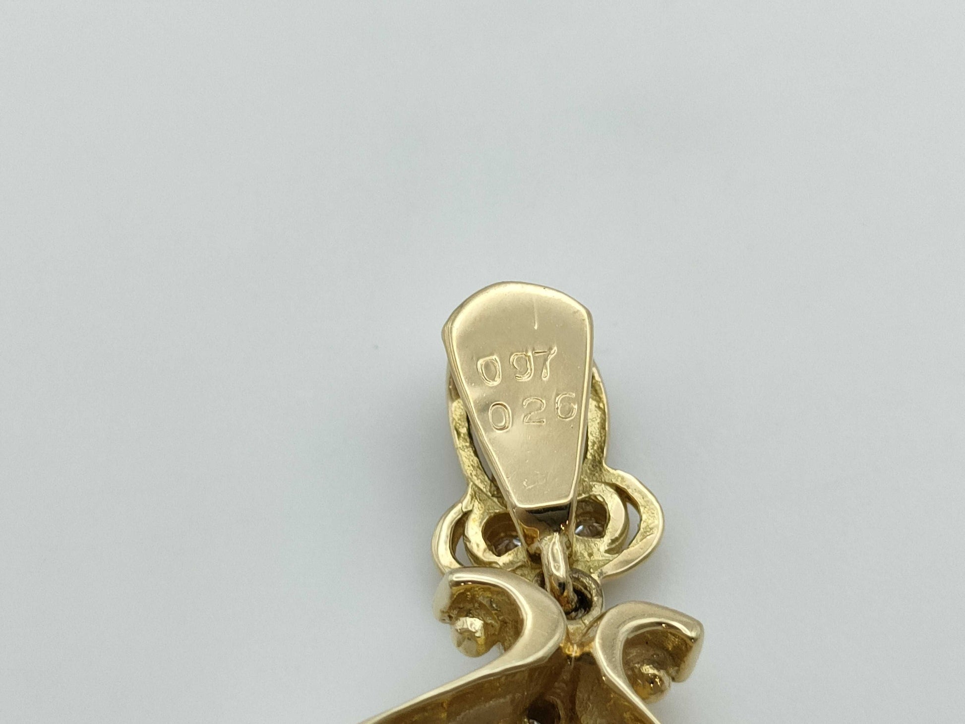 E0.97ct D0.26ct K18 5.7g Pendant Top 
