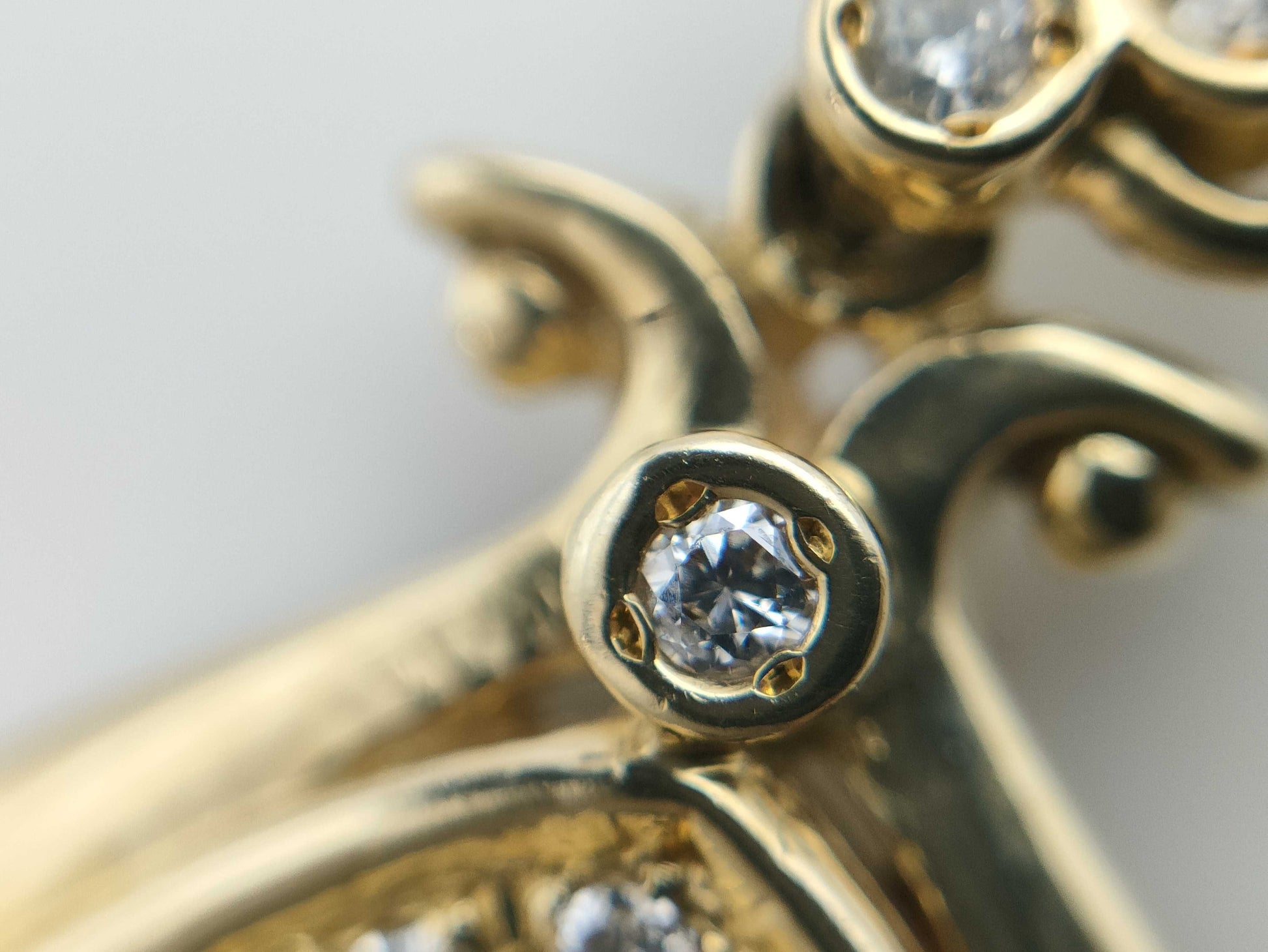 E0.97ct D0.26ct K18 5.7g Pendant Top 