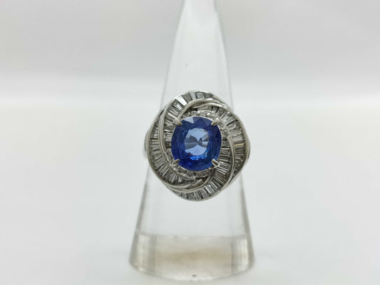 S2.58ct D1.34ct PT900 12.4g Ring 