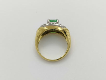 E1.45ct D0.72ct K18/PT900 10g Ring 