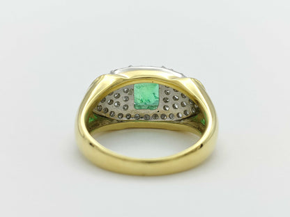 E1.45ct D0.72ct K18/PT900 10g Ring 