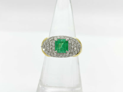 E1.45ct D0.72ct K18/PT900 10g Ring 