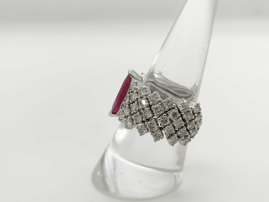 R1.7ct D3.35ct 750 9.6g Ring 