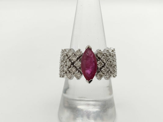 R1.7ct D3.35ct 750 9.6g Ring 