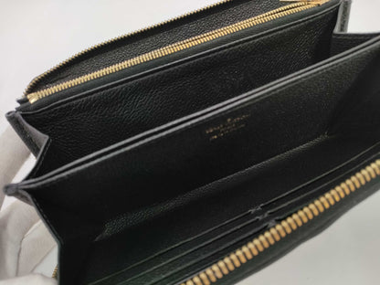 LOUIS VUITTON Monogram Empreinte Zippy Wallet Noir Wallet