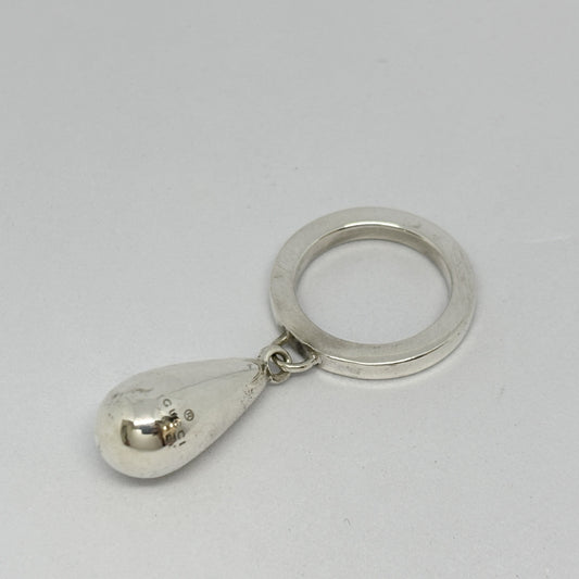 GUCCI GUCCI Teardrop Ring, 925 Sterling Silver, 9.1g