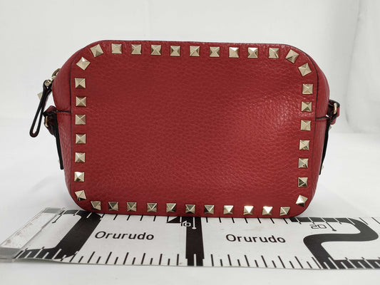 Valentino Garavani Studded Red Shoulder Bag