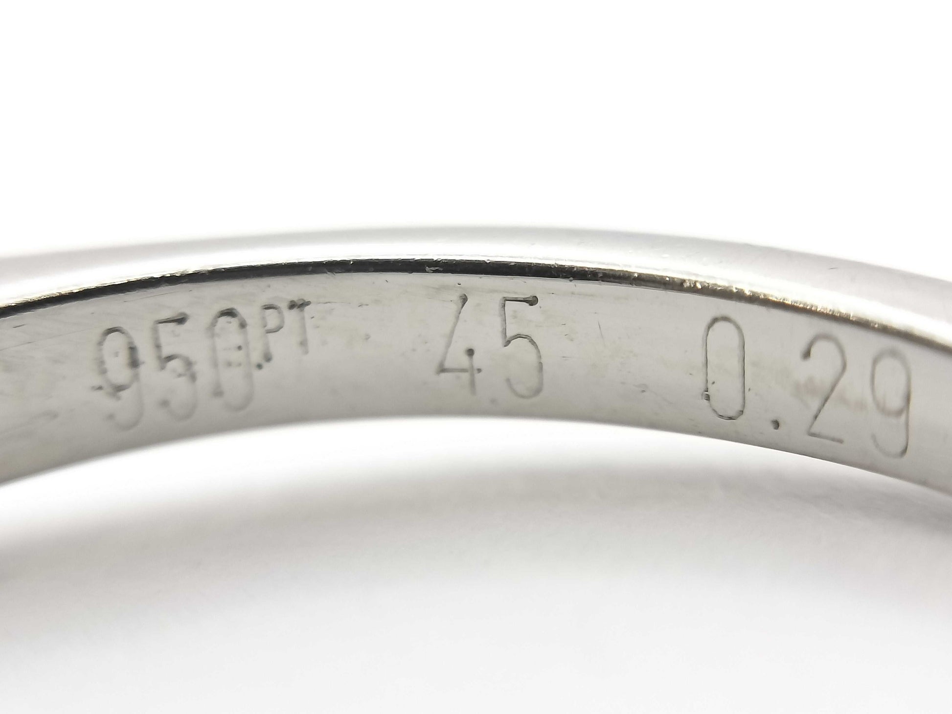 Cartier Solitaire #45 D0.29ct Pt950 2.0g Ring 