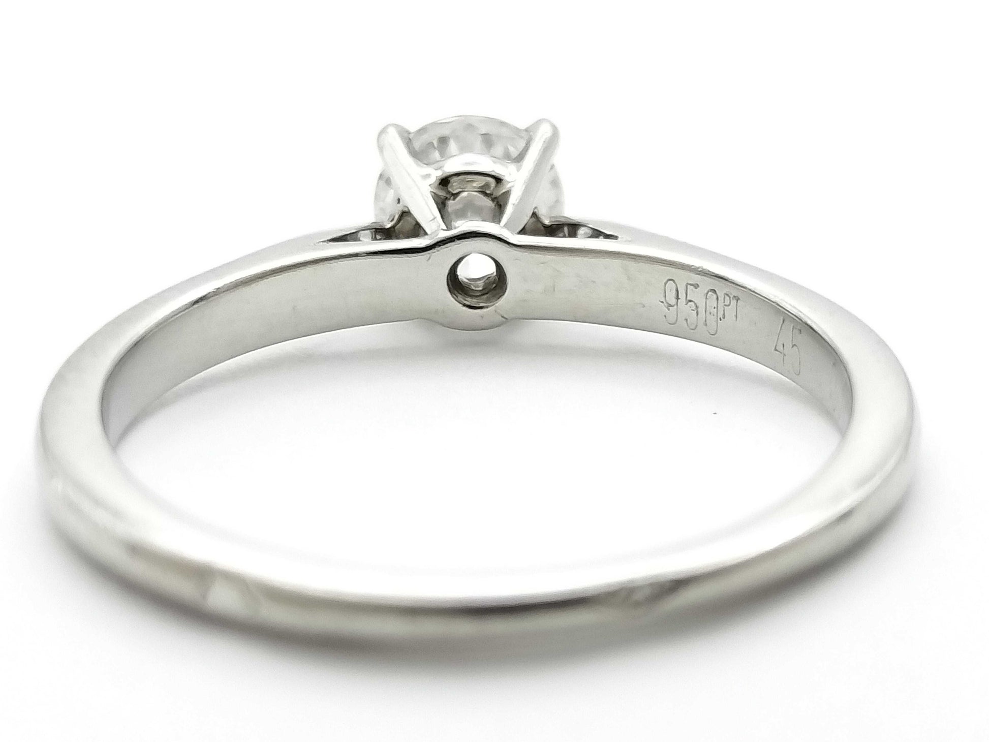 Cartier Solitaire #45 D0.29ct Pt950 2.0g Ring 
