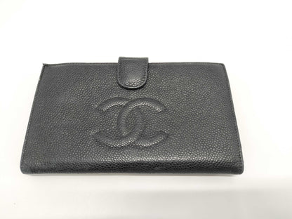 CHANEL Caviar Leather Bifold Wallet