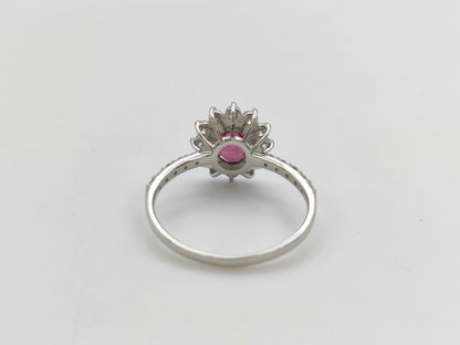 R1.10ct D0.67ct PT900 2.7g Ring 