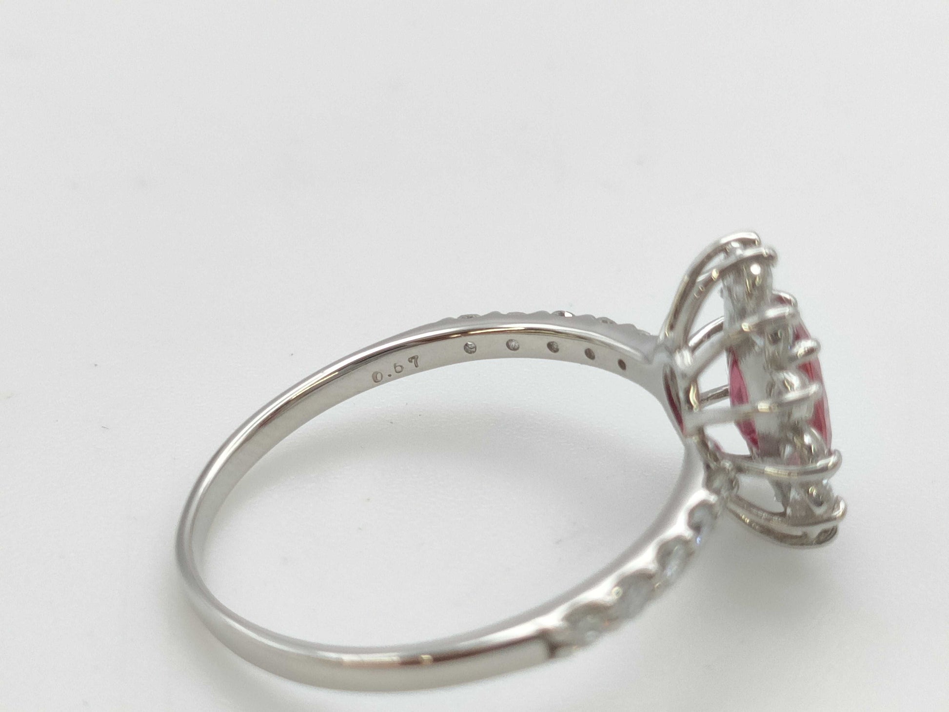 R1.10ct D0.67ct PT900 2.7g Ring 