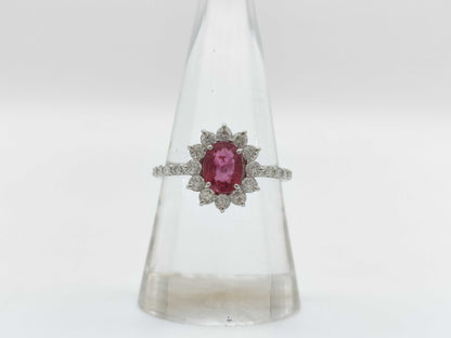 R1.10ct D0.67ct PT900 2.7g Ring 
