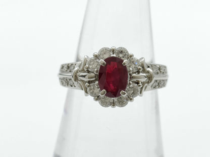 R1.045ct D0.63ct PT900 9.2g Ring 