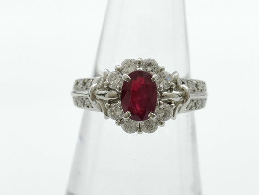 R1.045ct D0.63ct PT900 9.2g Ring 