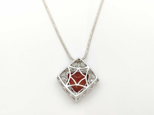 A 11.06ct R 0.04ct D 0.59ct K18/K18WG 13.4g Necklace 