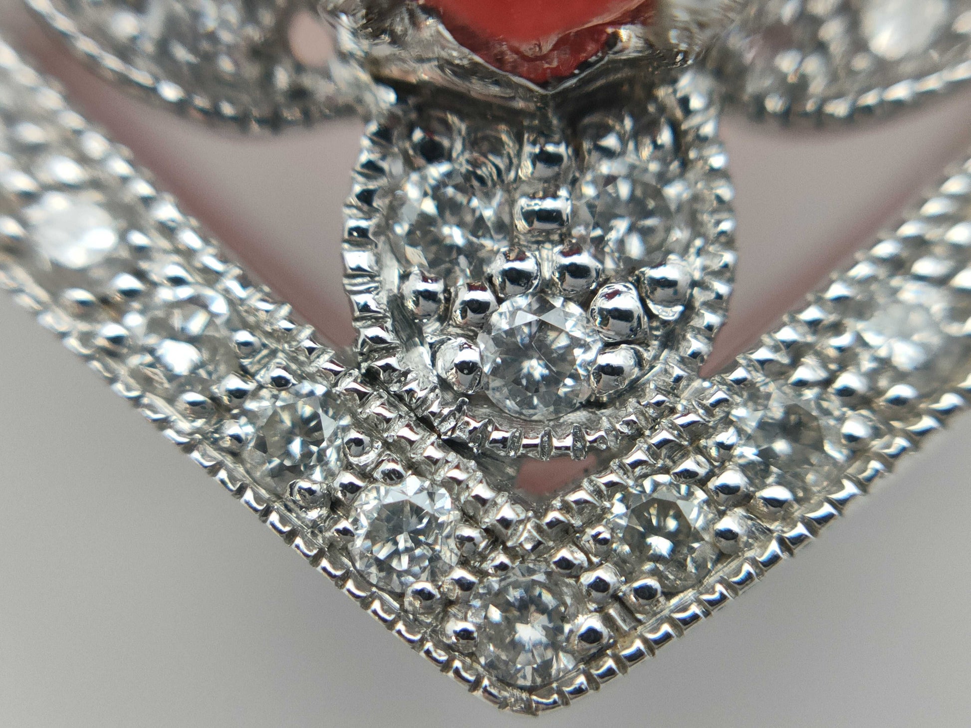 A 11.06ct R 0.04ct D 0.59ct K18/K18WG 13.4g Necklace 