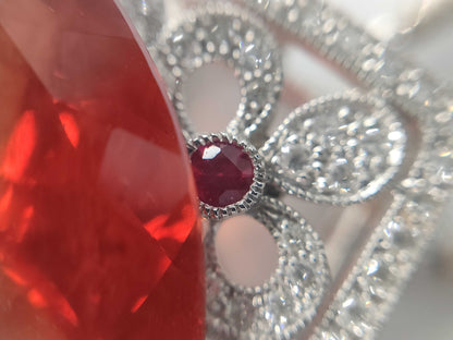 A 11.06ct R 0.04ct D 0.59ct K18/K18WG 13.4g Necklace 