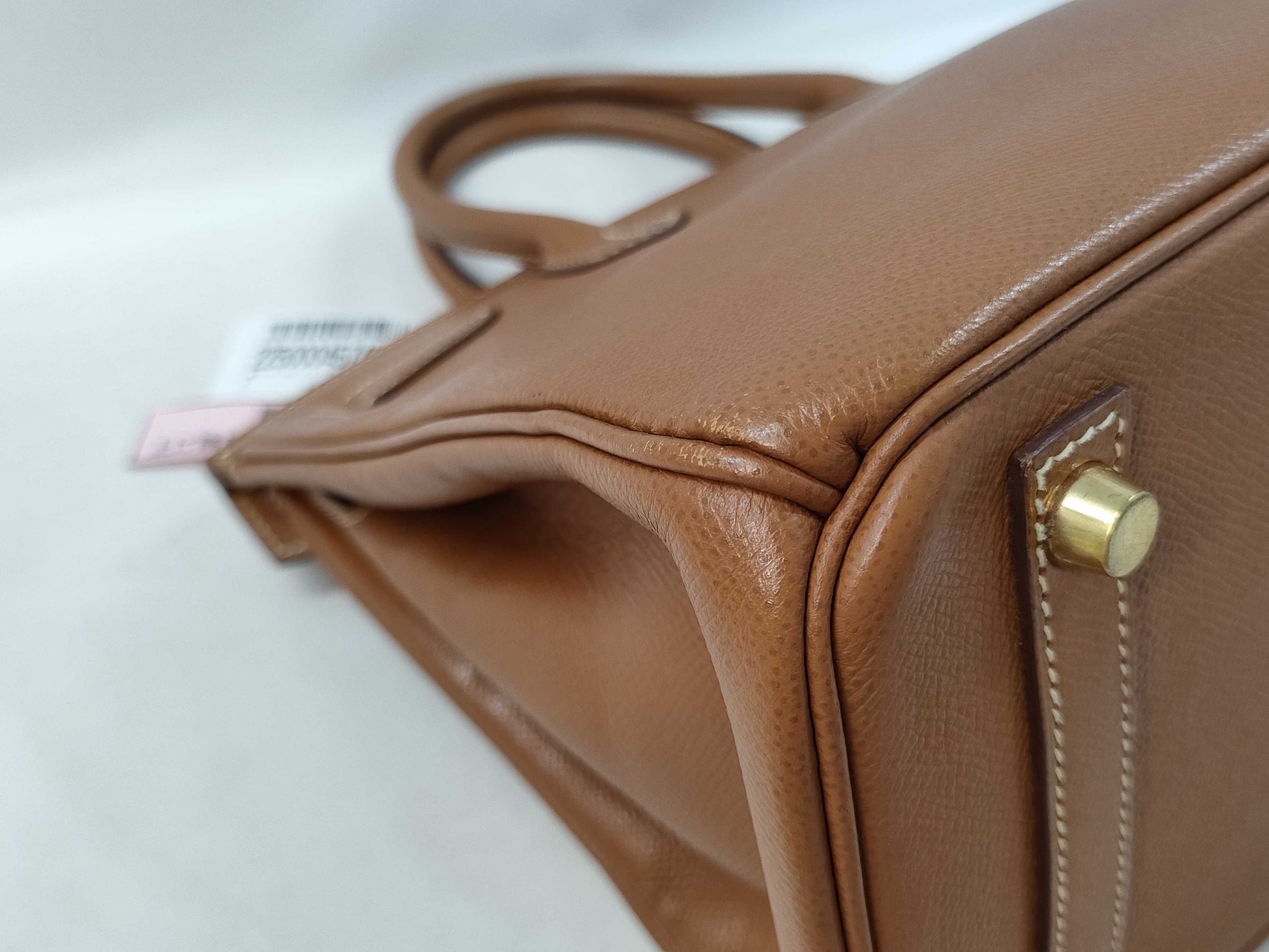 HERMES Birkin 30 Epsom Leather Gold GP Handbag with G Stamp