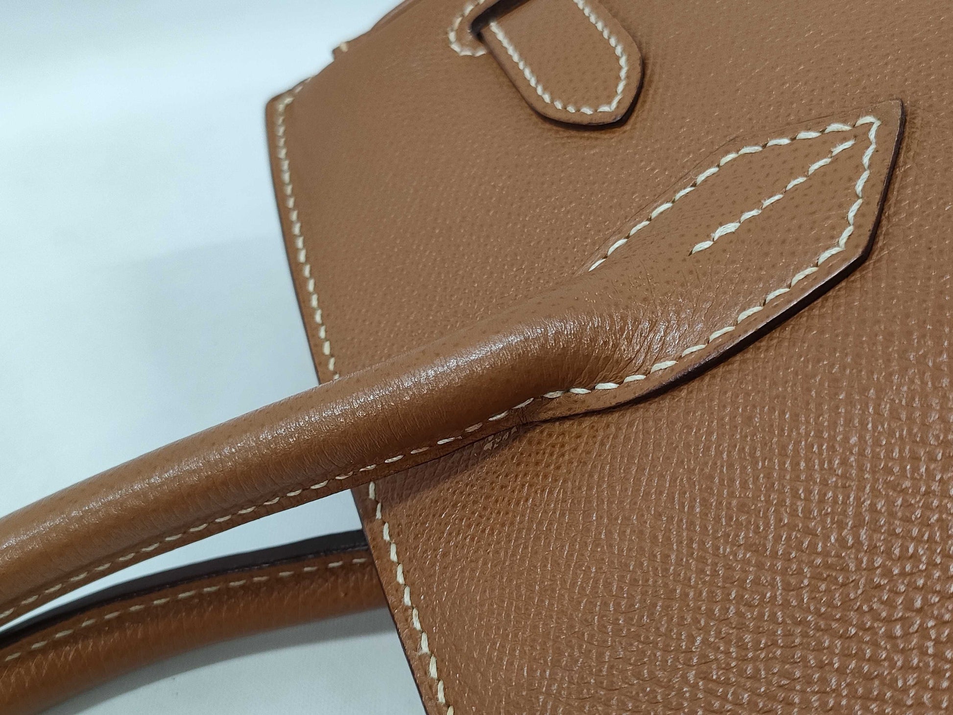 HERMES Birkin 30 Epsom Leather Gold GP Handbag with G Stamp