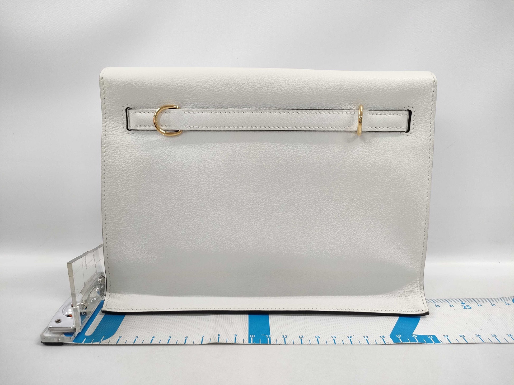HERMES Kelly Dance Verso Evercolor Mushroom Craft GP B Stamp Shoulder Bag