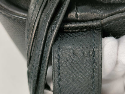 HERMES de Paris Epsom Black Stainless Steel Handbag with J Stamp