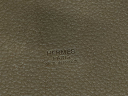 HERMES Picotin Lock PM Barenia Gold Stainless Steel W Stamp Handbag