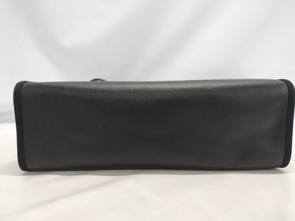 HERMES Airbag Zip 31PM Toile H Berline Vache Hunter Black GP K Stamp Handbag