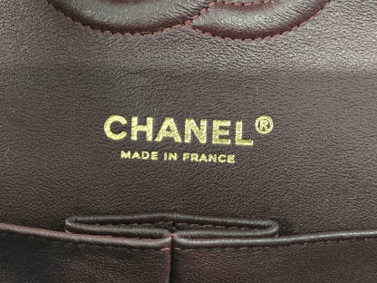 CHANEL Double Flap Caviar Black GP Shoulder Bag