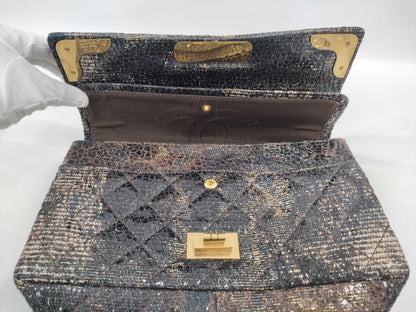 CHANEL 2.55 Chain Shoulder Canvas Multicolor GP Shoulder Bag